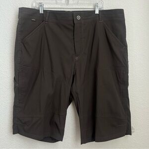 KUHL Mens Renegade Cargo Shorts Brown Olive Mens Sz 40